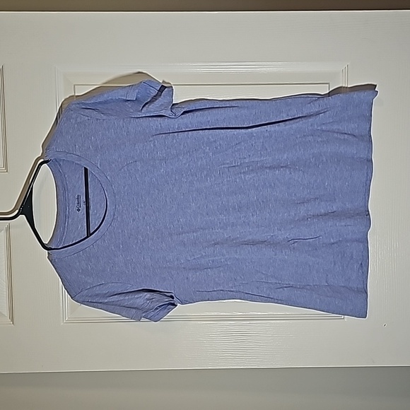Columbia Purple Short Sleeve Activewear T-shirt Size L - Picture 1 of 6